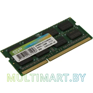 Оперативная память Silicon-Power 8GB DDR3 SODIMM PC3-12800 (SP008GLSTU160N02)